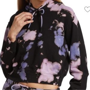 Cotton Citizen Milan Cropped Hoodie in Lavender Blast XS EUC